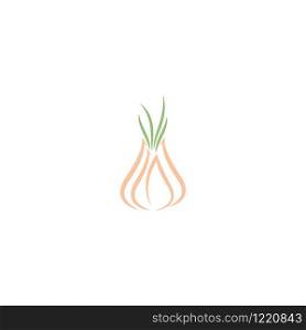 Garlic illustration logo icon vector design