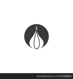 Garlic illustration logo icon vector design