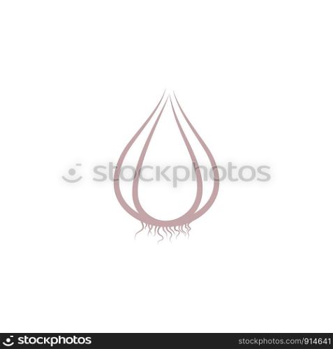 garlic logo icon symbol design vector illustration