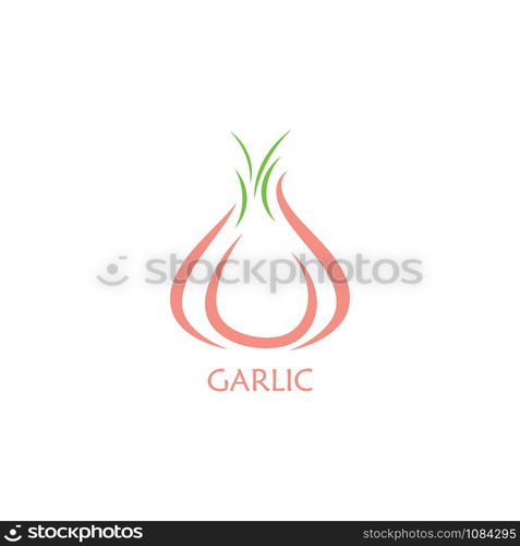 Garlic vector icon illustration design