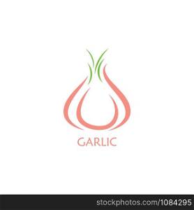 Garlic vector icon illustration design