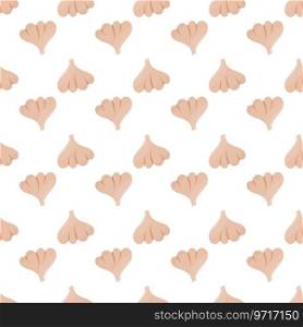garlic white vegetable clove food background pattern textile vector illustration