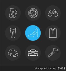 garments ,cloths , wear , dress , pants , jeans , boxer , shirts , tshirts,  top , skirts ,tags , discount  ,icon, vector, design,  flat,  collection, style, creative,  icons