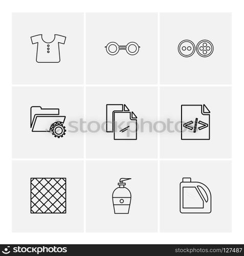 garmets , code , folder , hardware , tools ,labour , constructions , icon, vector, design,  flat,  collection, style, creative,  icons , electronics , 