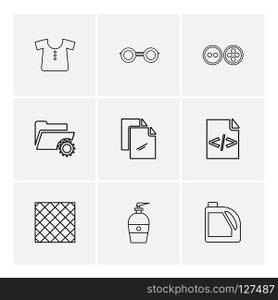 garmets , code , folder , hardware , tools ,labour , constructions , icon, vector, design,  flat,  collection, style, creative,  icons , electronics , 