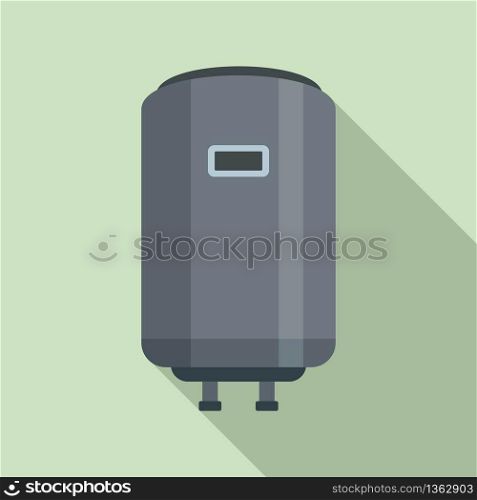 Gas boiler icon. Flat illustration of gas boiler vector icon for web design. Gas boiler icon, flat style