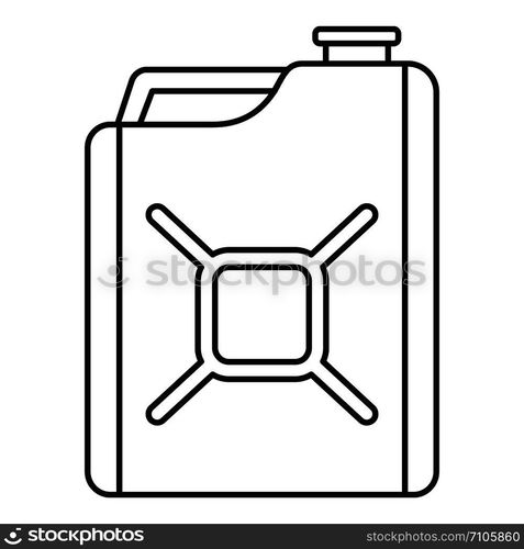 Gas canister icon. Outline gas canister vector icon for web design isolated on white background. Gas canister icon, outline style