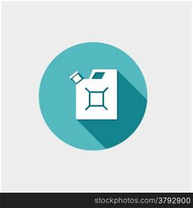 Gas Container. Single flat color icon. Vector illustration.