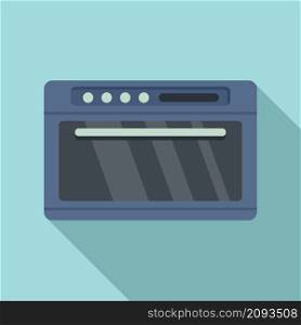 Gas convection oven icon flat vector. Electric grill stove. Fan convection oven. Gas convection oven icon flat vector. Electric grill stove