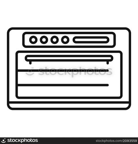 Gas convection oven icon outline vector. Electric grill stove. Fan convection oven. Gas convection oven icon outline vector. Electric grill stove