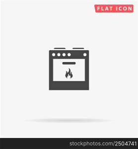 Gas Cooker, Stove flat vector icon. Glyph style sign. Simple hand drawn illustrations symbol for concept infographics, designs projects, UI and UX, website or mobile application.. Gas Cooker, Stove flat vector icon
