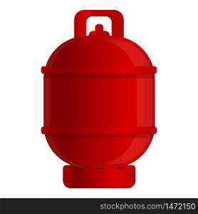 Gas cylinder icon. Cartoon of gas cylinder vector icon for web design isolated on white background. Gas cylinder icon, cartoon style