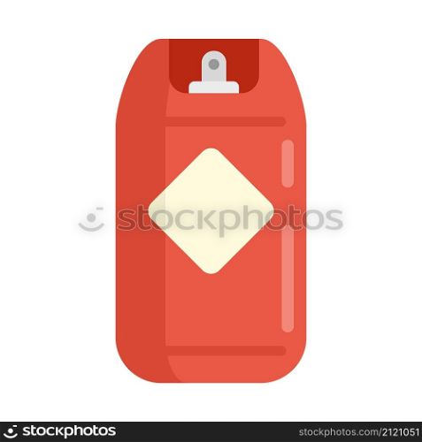 Gas cylinder icon. Flat illustration of gas cylinder vector icon isolated on white background. Gas cylinder icon flat isolated vector