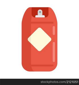 Gas cylinder icon. Flat illustration of gas cylinder vector icon isolated on white background. Gas cylinder icon flat isolated vector