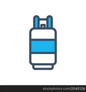gas cylinder icon vector flat design