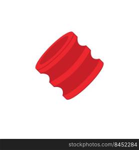 gas cylinder rubber seal vector element concept design template web