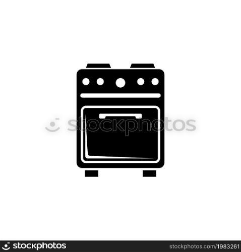 Gas Kitchen Stove, Home Electric Cooker. Flat Vector Icon illustration. Simple black symbol on white background. Gas Kitchen Stove, Electric Cooker sign design template for web and mobile UI element. Gas Kitchen Stove, Home Electric Cooker. Flat Vector Icon illustration. Simple black symbol on white background. Gas Kitchen Stove, Electric Cooker sign design template for web and mobile UI element.