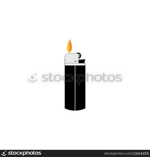 gas lighter icon logo vector design template