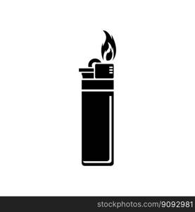 Gas lighter symbol,icon vector illustration design template.