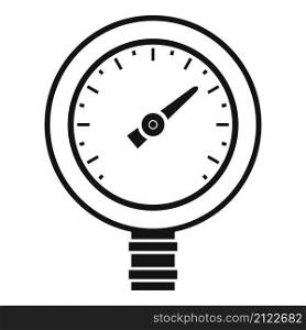 Gas manometer icon simple vector. Pressure gauge. Water air. Gas manometer icon simple vector. Pressure gauge