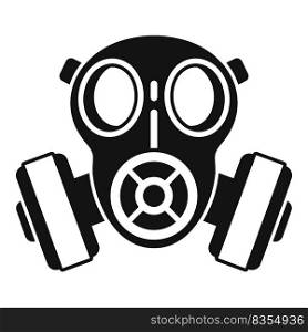 Gas mask helmet icon simple vector. Toxic air. Safety military. Gas mask helmet icon simple vector. Toxic air