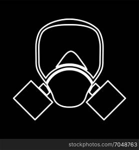 Gas mask icon .
