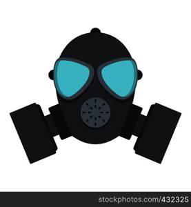 Gas mask icon flat isolated on white background vector illustration. Gas mask icon isolated