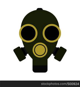 Gas mask icon in flat style isolated on white background. Gas mask icon