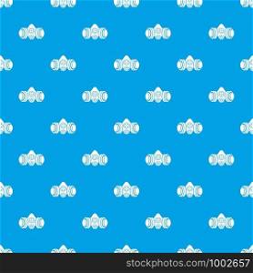 Gas mask pattern vector seamless blue repeat for any use. Gas mask pattern vector seamless blue