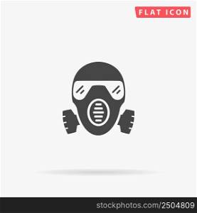 Gas Mask, Respirator flat vector icon. Hand drawn style design illustrations.. Gas Mask, Respirator flat vector icon. Hand drawn style design illustrations