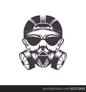 Gas mask vector illustration