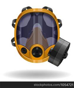 gas mask vector illustration isolated on white background