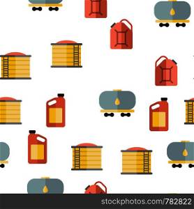 Gas, Petrol Tank Linear Vector Icons Seamless Pattern. Car Refueling Thin Line Contour Symbols. Gasoline Reservoirs, Containers Pictograms. Oil Industry. Petrol Pump Equipment Illustration. Gas, Petrol Tank Linear Vector Seamless Pattern