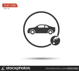 gas pump icon, Flat logo vector illustration