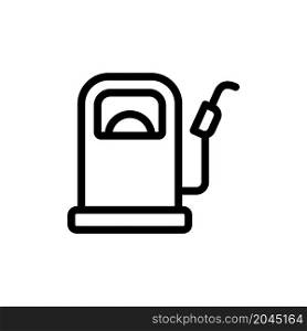 gas pump line icon