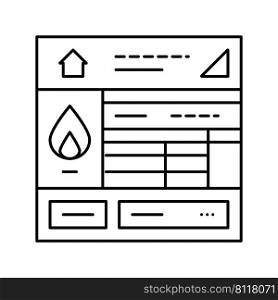 gas safety certificates line icon vector. gas safety certificates sign. isolated contour symbol black illustration. gas safety certificates line icon vector illustration