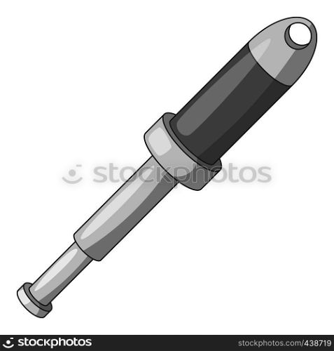 Gas shock absorber icon in monochrome style isolated on white background vector illustration. Gas shock absorber icon monochrome