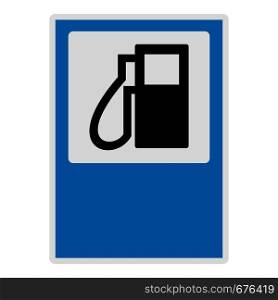 Gas station icon. Flat illustration of gas station vector icon for web.. Gas station icon, flat style.