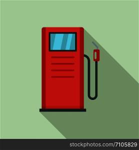 Gas station icon. Flat illustration of gas station vector icon for web design. Gas station icon, flat style