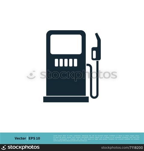Gas Station Icon Logo Template Illustration Design. Vector EPS 10.