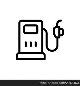 gas station icon vector line style