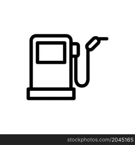 gas station line icon vector design