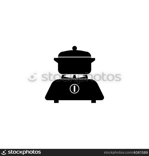 gas stove icon logo vector design template