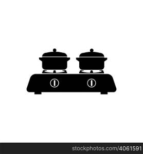 gas stove icon logo vector design template