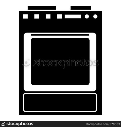 Gas stove icon. Simple illustration of gas stove vector icon for web. Gas stove icon, simple style