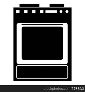Gas stove icon. Simple illustration of gas stove vector icon for web. Gas stove icon, simple style