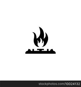 Gas stove icon vector design illustration logo template.