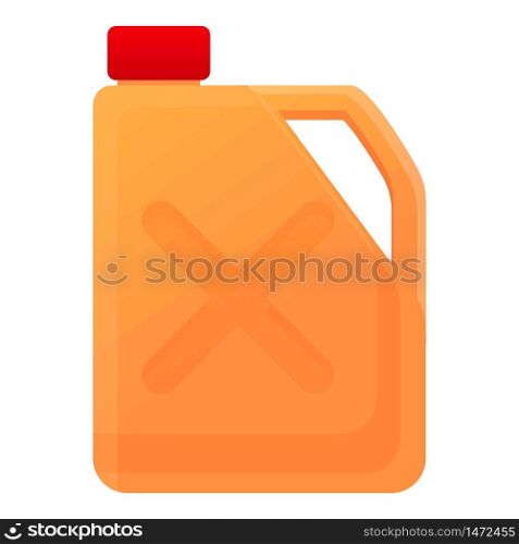Gasoline canister icon. Cartoon of gasoline canister vector icon for web design isolated on white background. Gasoline canister icon, cartoon style