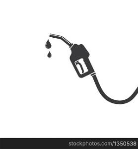 gasoline nozzle vector icon illustration design template
