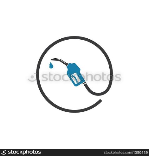 gasoline nozzle vector icon illustration design template